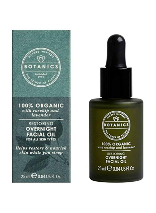 Botanics by Boots Botanics Organic Restoring Overnight Facial Oil 25ml - Image 1